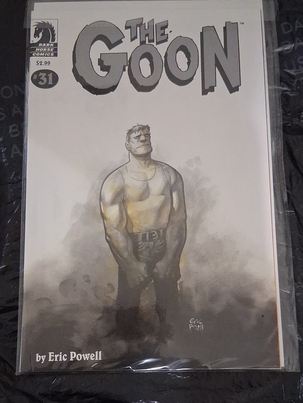The Goon #31 Comic Book by Dark Horse Comics - Gray & Cream Cover